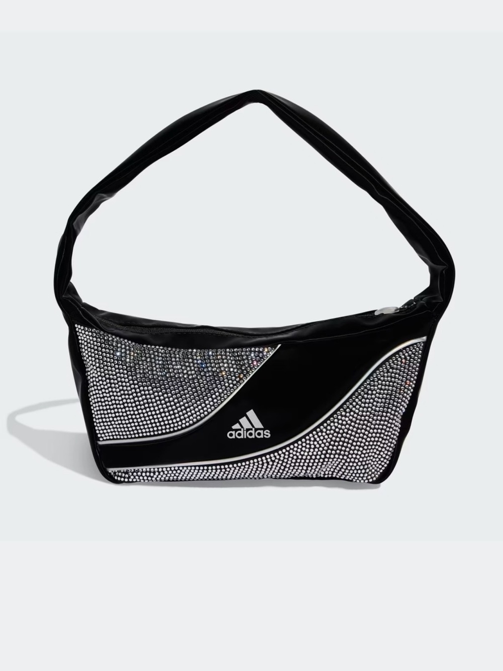 adidas Black Shoulder Bag with Crystal Mesh Panels